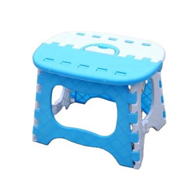 China Foldable Oval Two Color Quilting Cheap Indoor Outdoor Plastic Play Stage Stool For Kids for sale