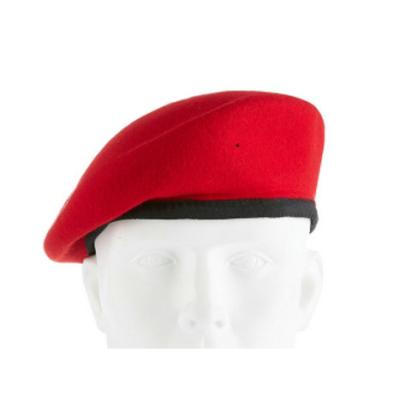 China Fashion Factory New Wholesale Solid Color Fasion 2022 Custom Black Red Hats Military Beret Hat for sale