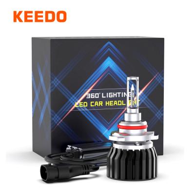 China 2021 Auto Lighting Fan 200W Led 9005 O sram 360 degree 9005 9012 HIR2 9006 H1 H4 H7 360 Led Headlight Turbo Bulb for sale