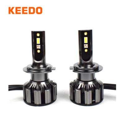 China KEEDO fan rgb led headlight bulbs 6000k WRGB h7 led headlight rgb fog lamp for 12-24v vehicles for sale