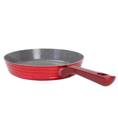 China New Design Traditional Frying Pan Aluminum Frying Nonstick Pan Home Kitchen Cookware Packaging Design OEM for sale