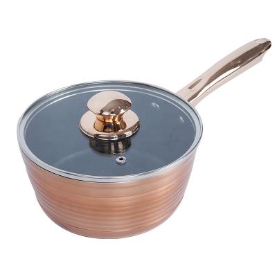 China Contemporary HOT Pot Sauce Pan Lid Soup Pan Lid Soup SALE Milk Pots Saucepan Induction Nonstick Coating Casserole with Glass Customized Serving for sale