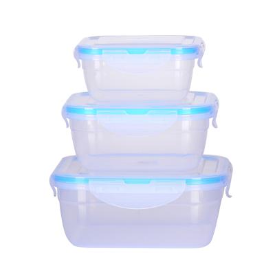 China Freshness Preservation Home Storage Square Crisper Food Container Clear Plastic Box, Refrigerator Crisper Box for sale