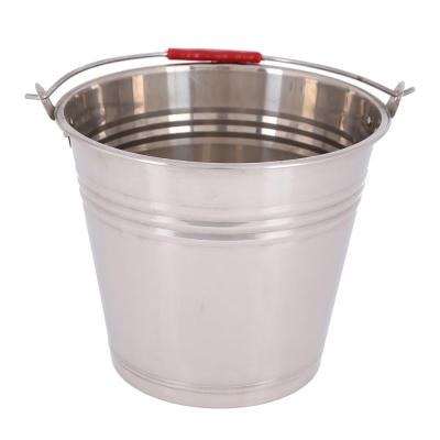 China Durable High Quality Viable Stainless Steel Water Bucket, Metal Bucket Mop Bucket For Promotion Gift for sale