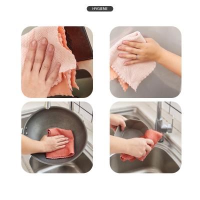 China Pretty Factory Viable Colorful Corn Kernels + PP Silk Kitchen Dish Cleaning Cloth for sale