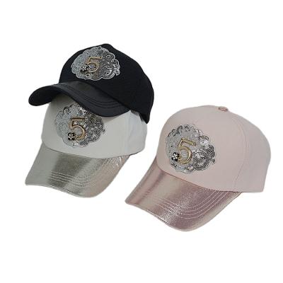 China Wholesale JOINT Parent-Child Sequins Embroidered Boys and Girls Gorros Men Outdoor Sports Hat for sale