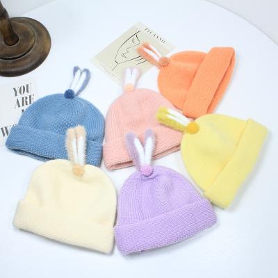 China Character Knitted Children Hats Covers Kids Little Girl Winter Hat Funny Beanie Hat for sale