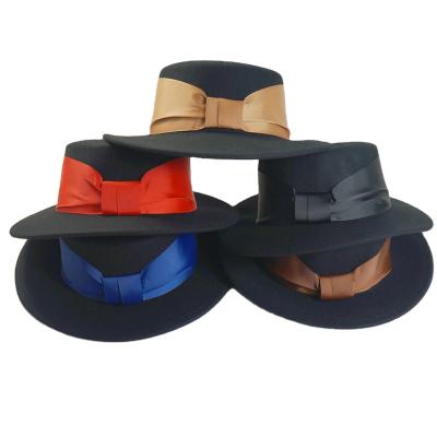 China Wholesale Stylish For Adults Felt Hats Unisex Wool Felt Fedora Hats Simple Unisex Hat Color Men And Women for sale