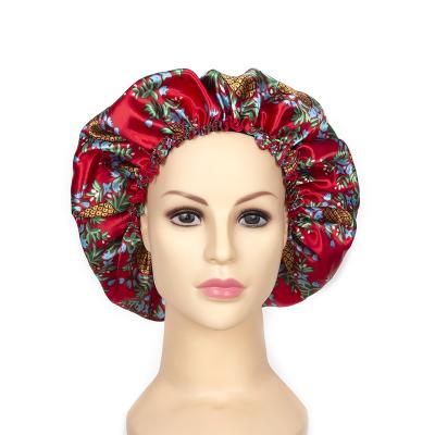 China Soft Soft Feeling Custom Printing Popular Cheap Luxury Sleep Hat Lady Satin Hair Sleep Hat Designer Night Hat for sale