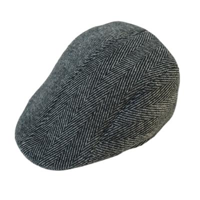 China Breathable Comfort Plaid Fall/Winter Hat Neutral Men's Custom English Beret Hat Forward Berets For Men for sale