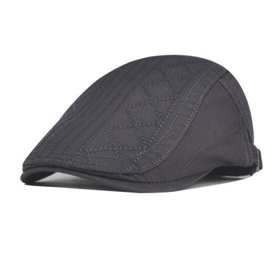 China Black Cotton Hat Sale Mens Street Style Designer Casual Ladies English Berets Retro for sale