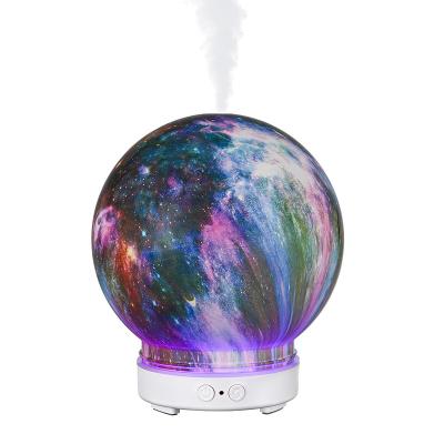 China New Design Christmas Ball Planet Projector Lamp 100Ml Cool Mist Usb Mini Air Humidifiers Portable Bedroom Office Home Car Home Gift for sale