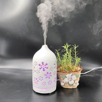 China Home Portable Ceramic Air Mist Humidifier 100Ml Essential Oil Aroma Diffuser for sale