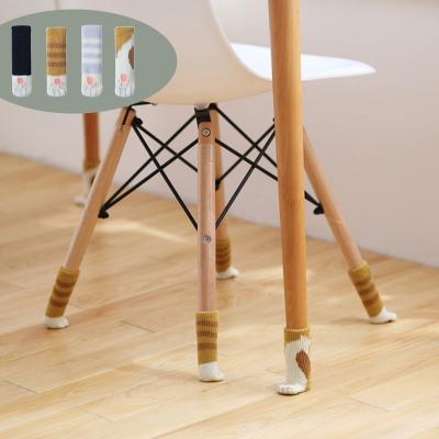 China Outdoor Furniture Floor Protector Reduce Noise Cute Cat Paw Chair Leg Socks /Chair Socks for sale