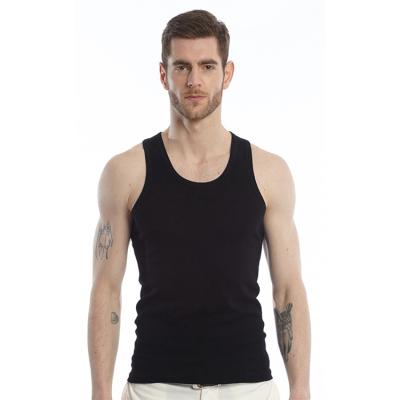 China High Quality Slim Men's Fitness Elasticity Gym Top Vests Sportswear Muscle Fit Tank Tops Breathable Wholesale Men Workout Tops for sale