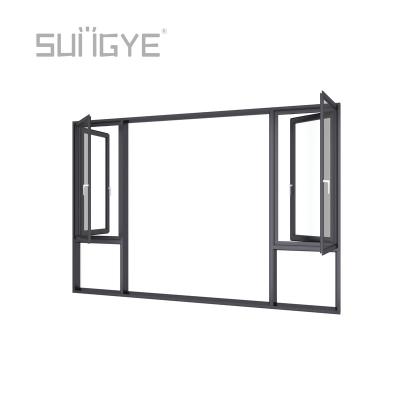 China Storm Window Aluminum Magnetic Swing Screen Foldable Glass Standard Fixed Design Files Removable Storm Windows For Screened Porch for sale