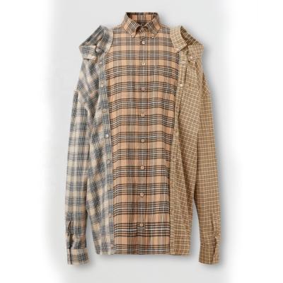 China Anti-pilling Multifunctional Elbow Patch Zipper Brown Flannel Service Shirt With Great Price for sale