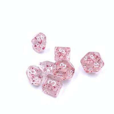 China Mini dies 2022 new hot sales custom made glitter pink dnd die set acrylic die sets die cut tray for sale