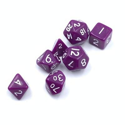 China Custom mini dnd purple mini casino acrylic rpg dies new die cut d&d dies polyhedron d6 plastic dice tray for sale