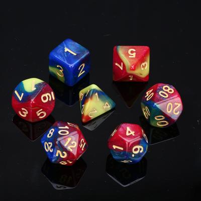 China Luxury made in china qualities product custom design RPG dice acrylic plastic game dice polyhedral dice for sale