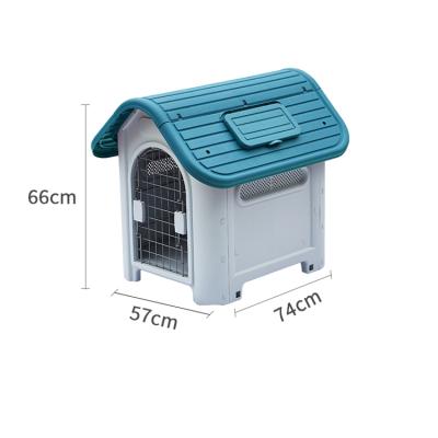 China Factory Selling Breathable Doghouse Outdoor Kennel Large Solid Wood Plastic Kennel for sale