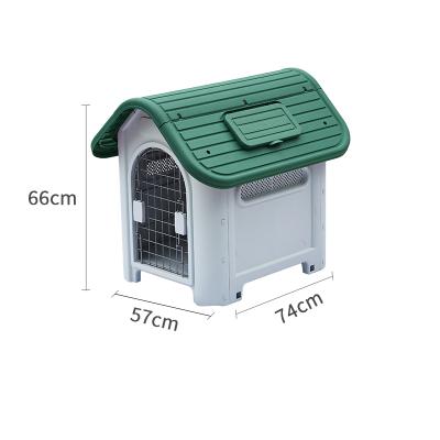 China Breathable most popular indoor&outdoor large slanted top doghouse for sale