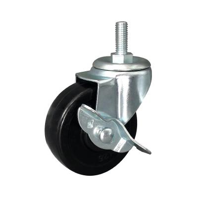 China swivel & Car Light Duty Hard Casters Tool Casters Rubber Furniture Wheel Rigid 2.5 3 Inch Support for sale