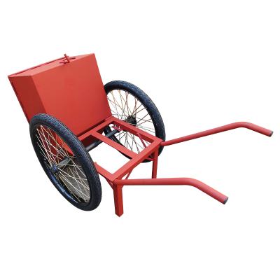 China Storage Europe Market Hot Sale Two Wheel Steel Tray Wheelbarrow for sale