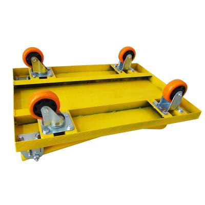 China Storage PlateFlat Car Folding Trolley Warehouse Push Truck Silent Logistics Trolley for sale