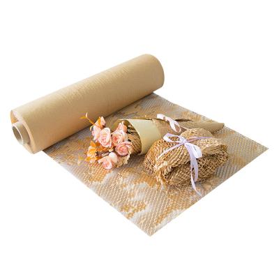 China WOPACK Recyclable Packaging Protective Original Manufacturer Filling Kraft Roll Cushion Honeycomb Wrapping Paper for sale