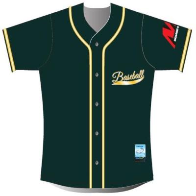 China Der Baseball-Jersey-Hemd 100% der Polyester-Männer für Team Moisture Wicking zu verkaufen