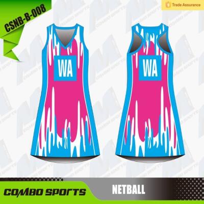 China 100% polyesternetball een Lijnkleding 45cm de Uniformen van de Halslijndouane Te koop