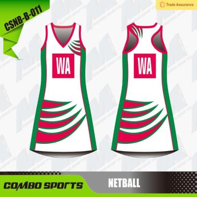 China Het Netball van vochtigheidswicking een Kledij van de Lijnkleding Vermelde ISO9001/BSCI Te koop