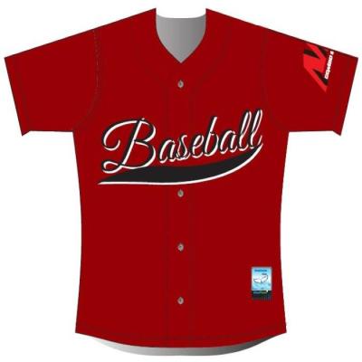 China Voller Knopf Front Custom Baseball Shirts, der Baseball-Kleidung der Männer 300gsm zu verkaufen