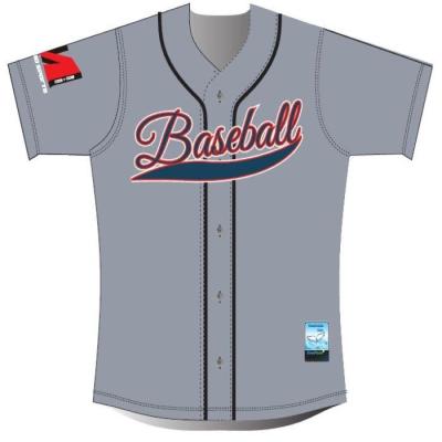 China Sublimierte Baseball Teamwear-Trikot-schnelle trocknende Kasten-Breite 53cm für Männer zu verkaufen