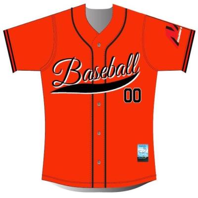 China Hemd Teamwear Jersey Baseball ISO9001 BSCI mit Satz in den Ärmeln zu verkaufen