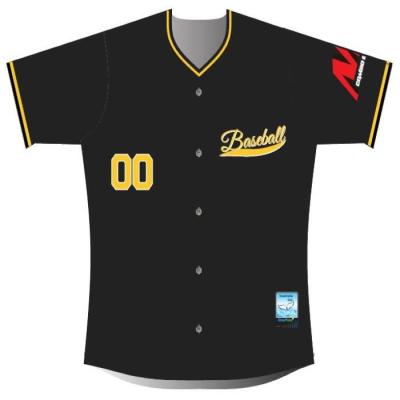 China Zerreißende Baseball Teamwear-AntiTrikots 100% des Polyester-3XL fertigten besonders an zu verkaufen