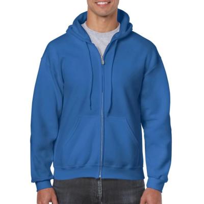 China Weicheres Gefühl Pullover der Männer volles Zipbaumwollhoodie-50/50 verringerte Pilling zu verkaufen