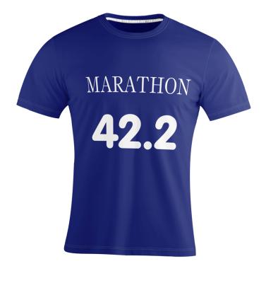 China 100% polyester die Teamwear-In te ademen de Mensen Korte Koker in werking stellen van Marathon Lopende Overhemden Te koop