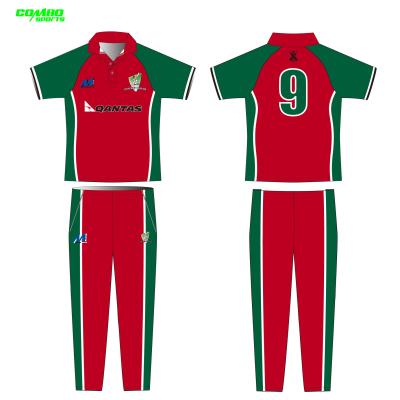 China Sublimierte einheitliche Sportkleidung Kricket-Jerseys spät eigener Entwurf zu verkaufen