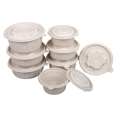 China High Quality Biodegradable Eco-friendly Disposable Bento Lunch Box Disposable Biodegradable Food Containers for sale