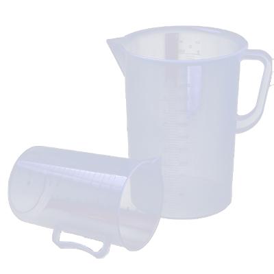 China Viable Plastic Transparent Measuring Cups Laboratory Test Jug Beaker Graduated Container Liquid Measuring Supplies for sale