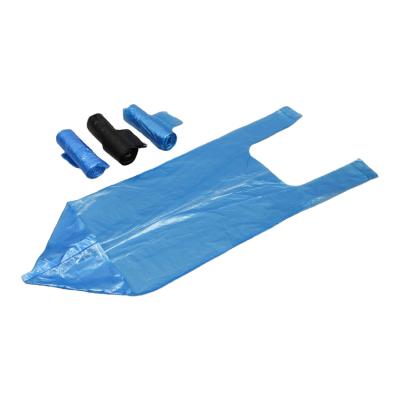 China Safety PP Bag Plastic T-shirt Garabge Disposable Garbage Bag for sale