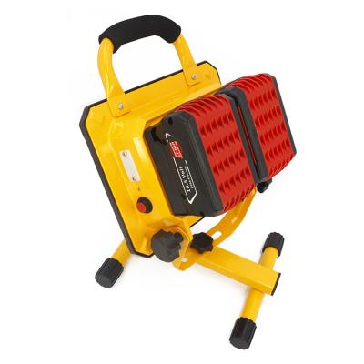 China Strong Magnet/Portable 50W LED Moving Work Light Powered by 18V MAKITA BOSCH Portable Tool Battery Work Light for sale