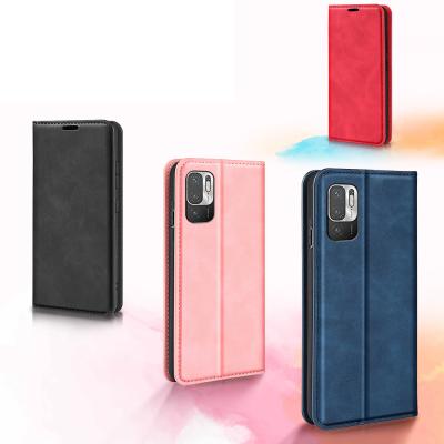 China Anti-drop for Redmi note10 5G Magnetic Attraction Leather Phone Case for sale