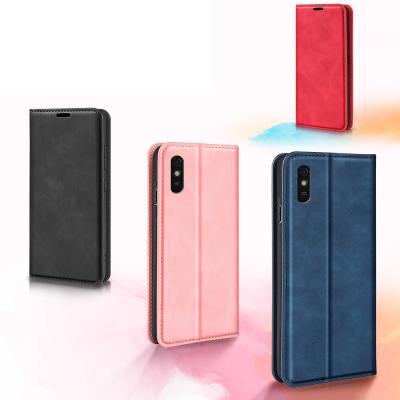 China Anti-drop For Redmi 9A Magnetic Attraction Leather Phone Case for sale