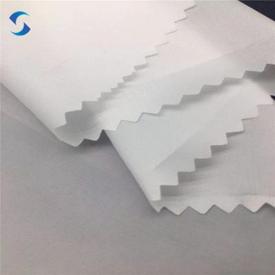 China 190T 210T 380T Polyester Taffeta Silk Fabric Water Repellent Fabric Waterproof White Taffeta Striping Fabric for sale