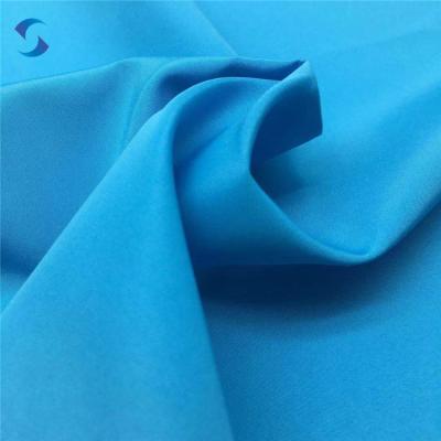 China Waterproof 260T Pongee Polyester Silk Fabric Poly Pongee Material Stock 100% Cloth for sale