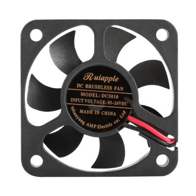 China Small plastic micro fan 5v brushless dc 50x50x10mm 5010 dc fan price for sale