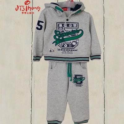 China Hot sale new fashion style polyester/cotton aw boys knit sportswear set china for sale